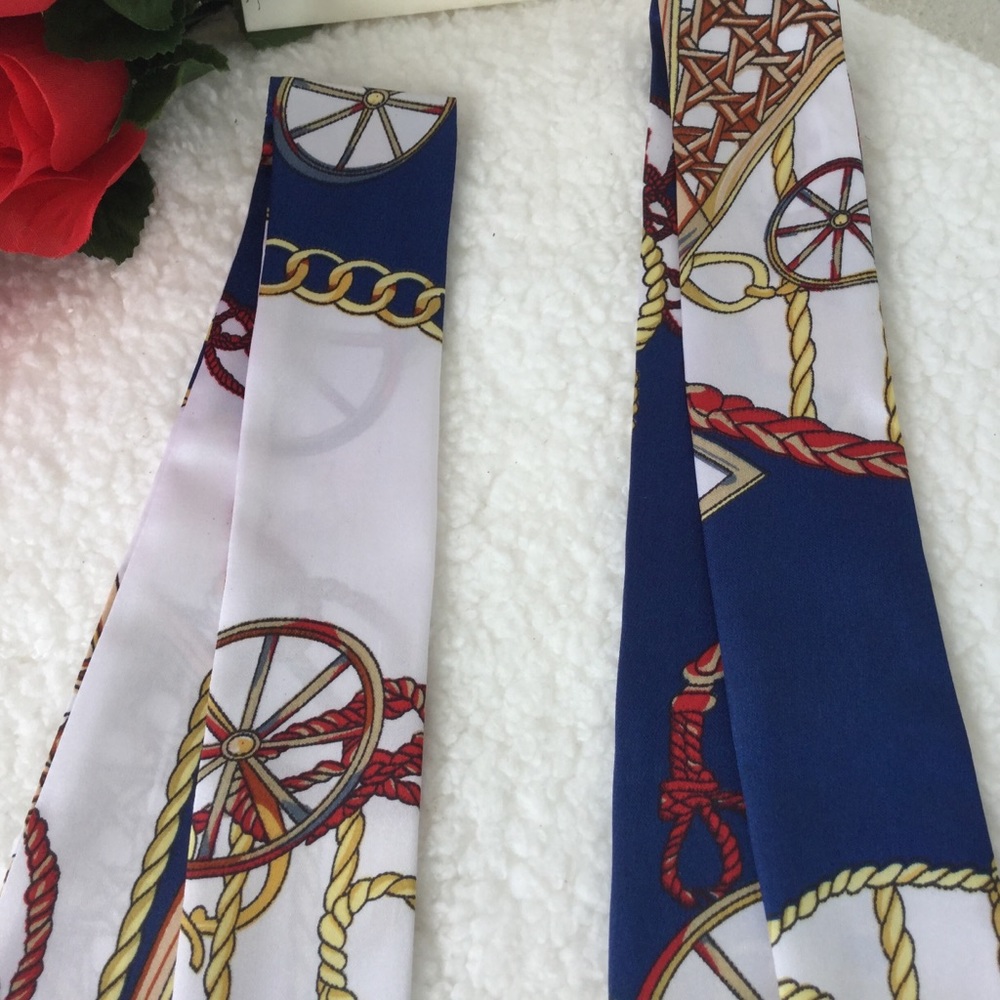2pcs Twilly Scarves Handbag/ Handle Ribbon - Picture 6 of 12